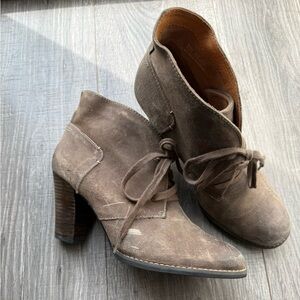 Clark Indigo Leather Booties